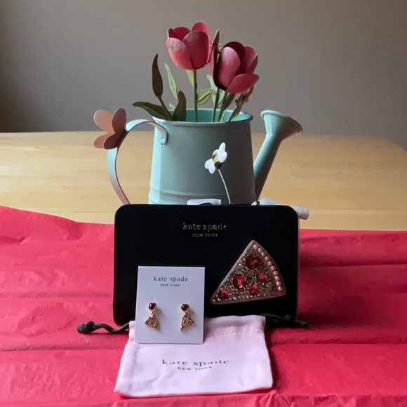 🍕 KATE SPADE PIZZA WALLET BUNDLE 🍕 NWT 🍕 - Picture 3 of 16